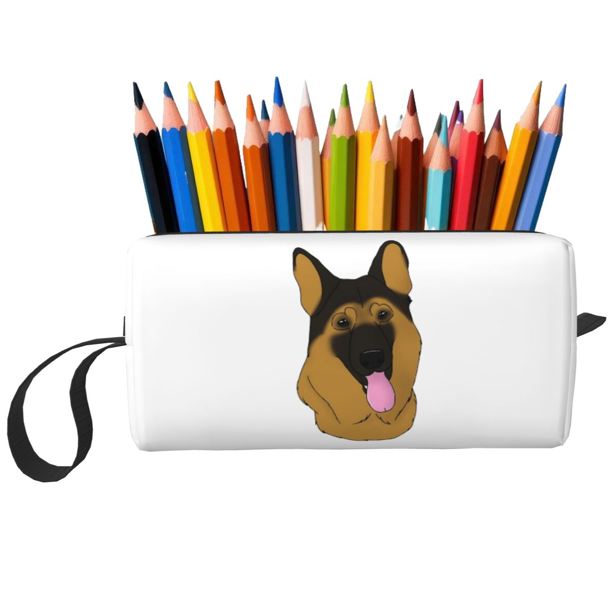 Tan Stationery & Office Supply - Astuccio per matite con motivo cane